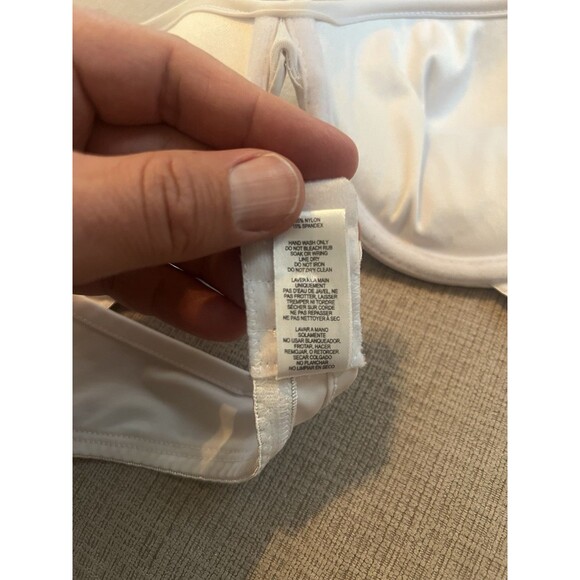 Kathy Ireland Size 36B Strapless White Padded Stretch Push Up Bra - Picture 4 of 4